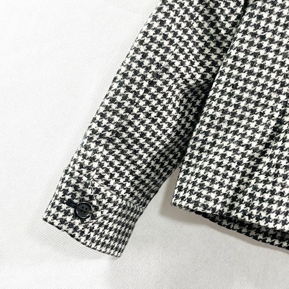 J. Crew Houndstooth Wool Bomber Jacket Size XS - Picture 8 of 11
